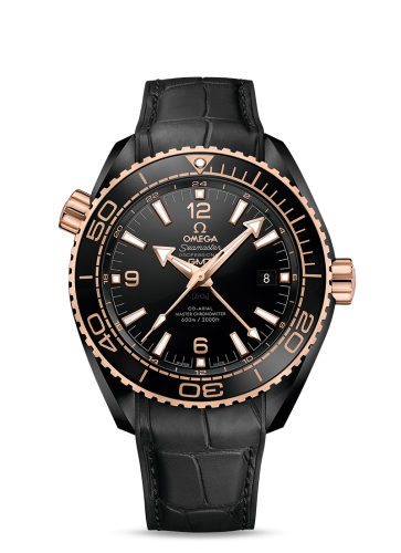 Omega Seamaster Planet Ocean 600M Co-Axial 45.5 Master Chronometer GMT Deep Black Sedna